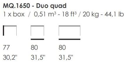 Fenabel Квадратный деревянный обеденный стол Duo Mo.1650 - Вид №1