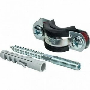 Хомут с шпилькой и дюбелем 1/2" (⌀20-24) STOUT