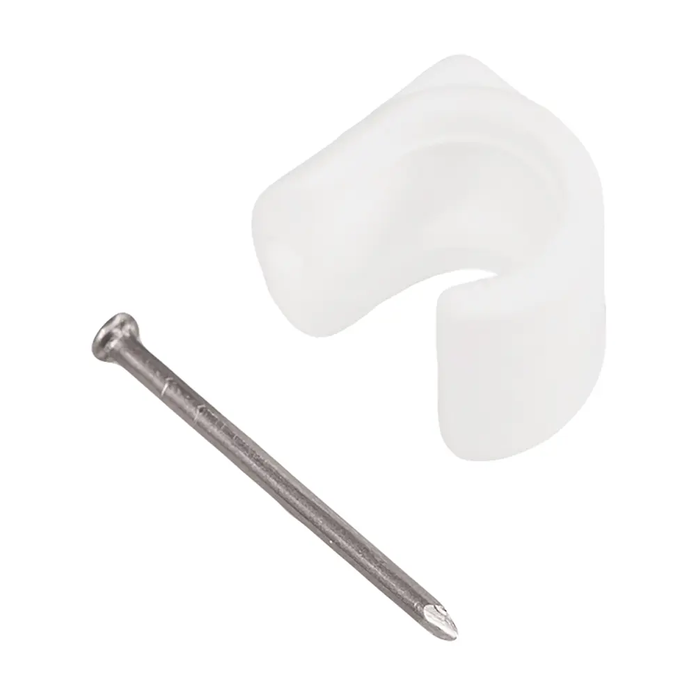 Скоба для электрокабеля круглая 10х15 мм, полипропилен, 50 шт Santreyd STLM-2156153