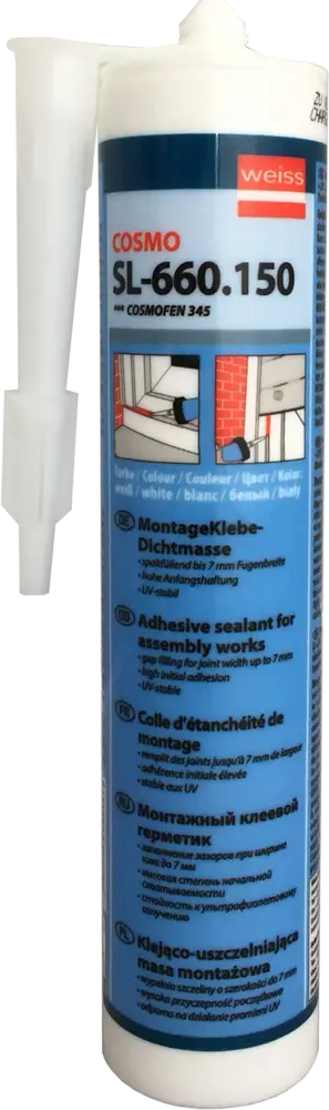 Силиконовый герметик COSMOFEN 345 белый 305 г 82905271