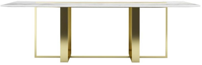 ZALABA Design Прямоугольный стол для гостиной из металла и мрамора Zulu sun-id-1515260 - Вид №1