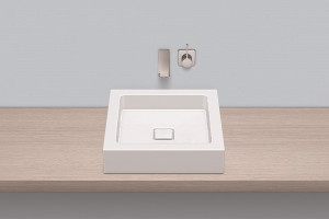 3302000401 Надставная раковина, ab.q450.1, белая, противомикробное Alape серия Q