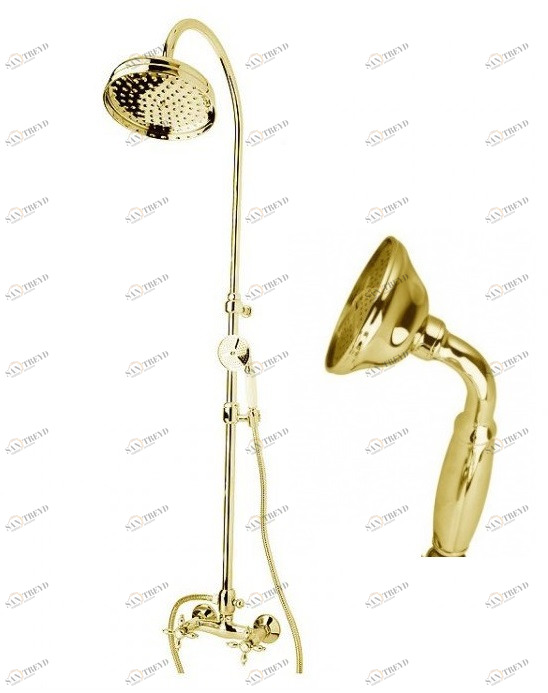 Душевая стойка со смесителем, верхним и ручным душем CEZARES NOSTALGIA-CD-03/24-M