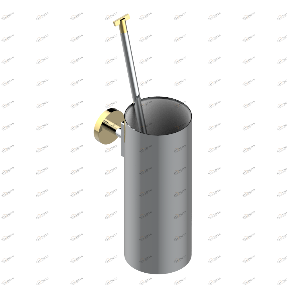 U2A-4720 Стакан настенный и щётка для унитаза Thg-paris Le 11 Хром/золото U2A-4720 CAT.A