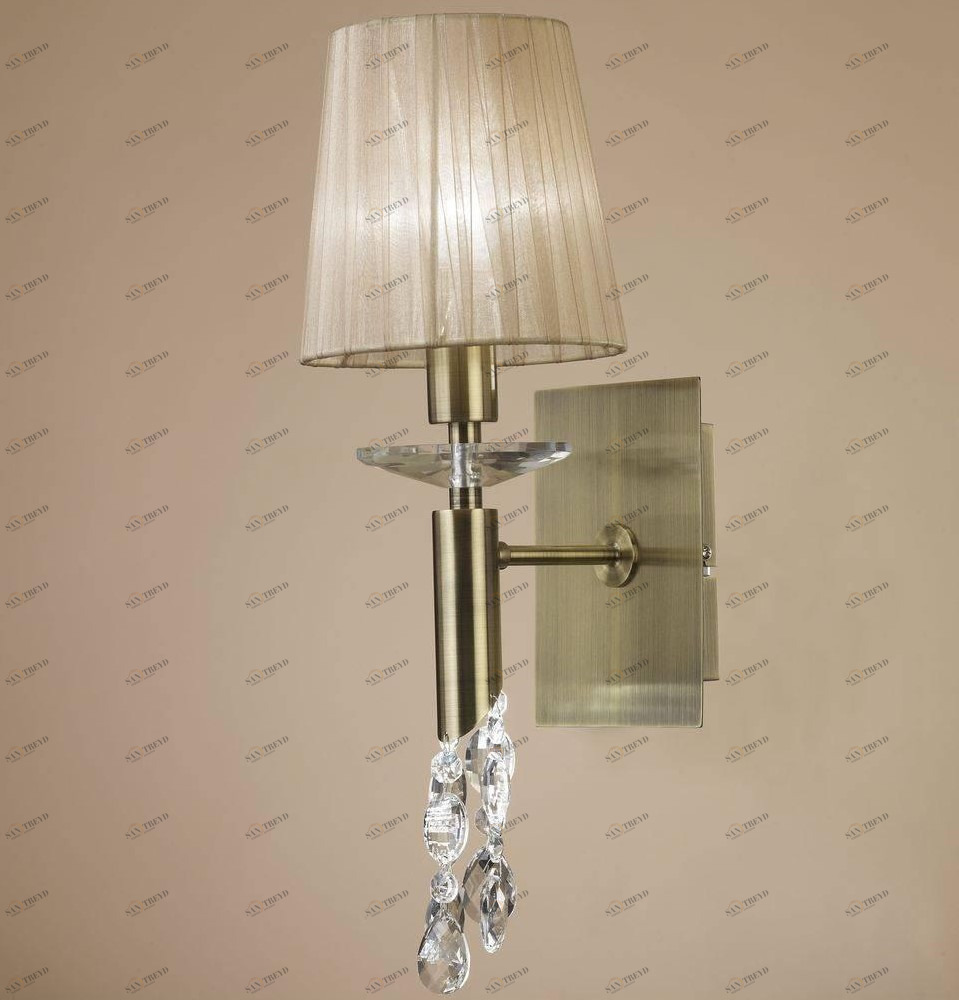 Бра Mantra Tiffany Bronze 3884 MANTRA  077283 Бежевый;прозрачный;серебро 