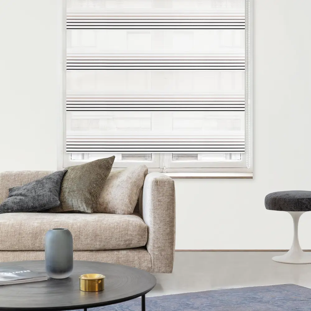 Штора рулонная день-ночь Milan 150x250 см бежевая MIAMOZA STLM-2175443 - Вид №2