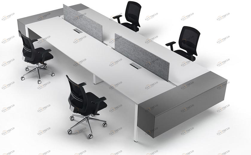 Ultom Модульный рабочий стол со встроенной полкой 6x3 sun-id-1370960