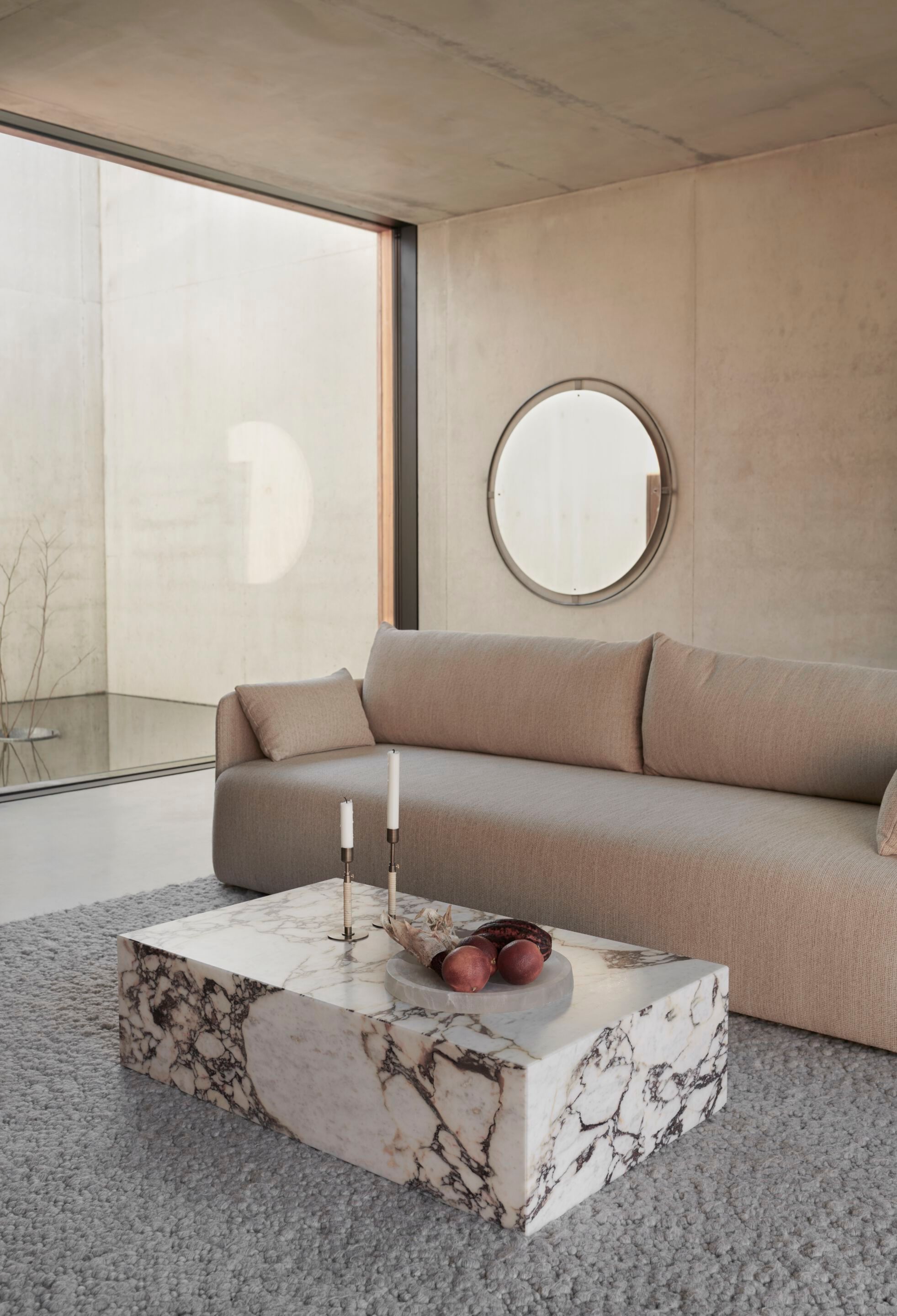 Настенное круглое латунное зеркало Audo Copenhagen Nimbus ARCH-00061778 - Вид №8