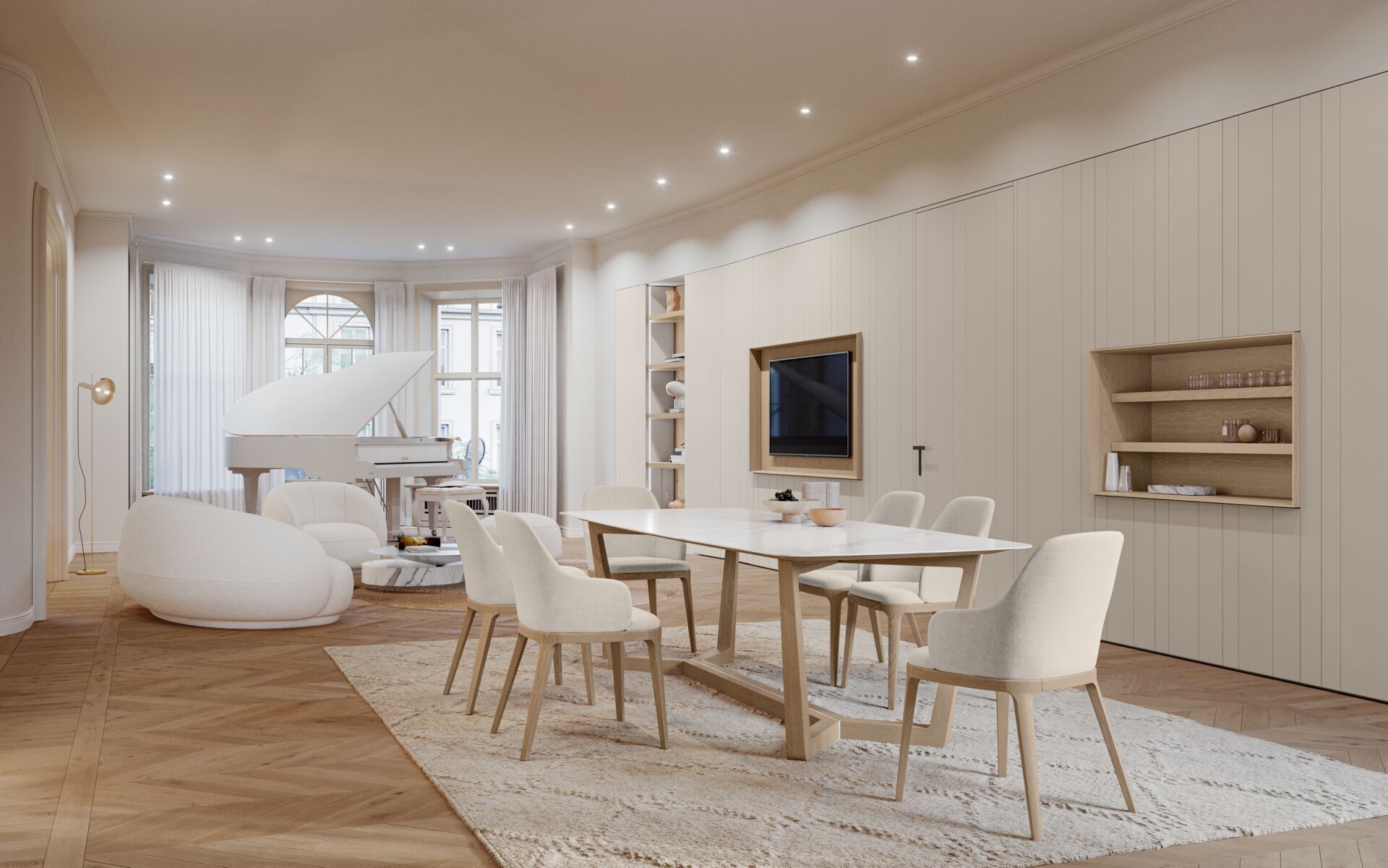 Стол из керамогранита с твердой деревянной основой Olivieri HECTOR ARCH-00085818 - Вид №4