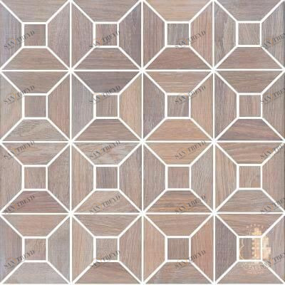 Мозаика и 3D панели из дерева Tarsi Квартал 603 Дуб Селект с брашью (Текстурированная) 331х331 мм 1401100143