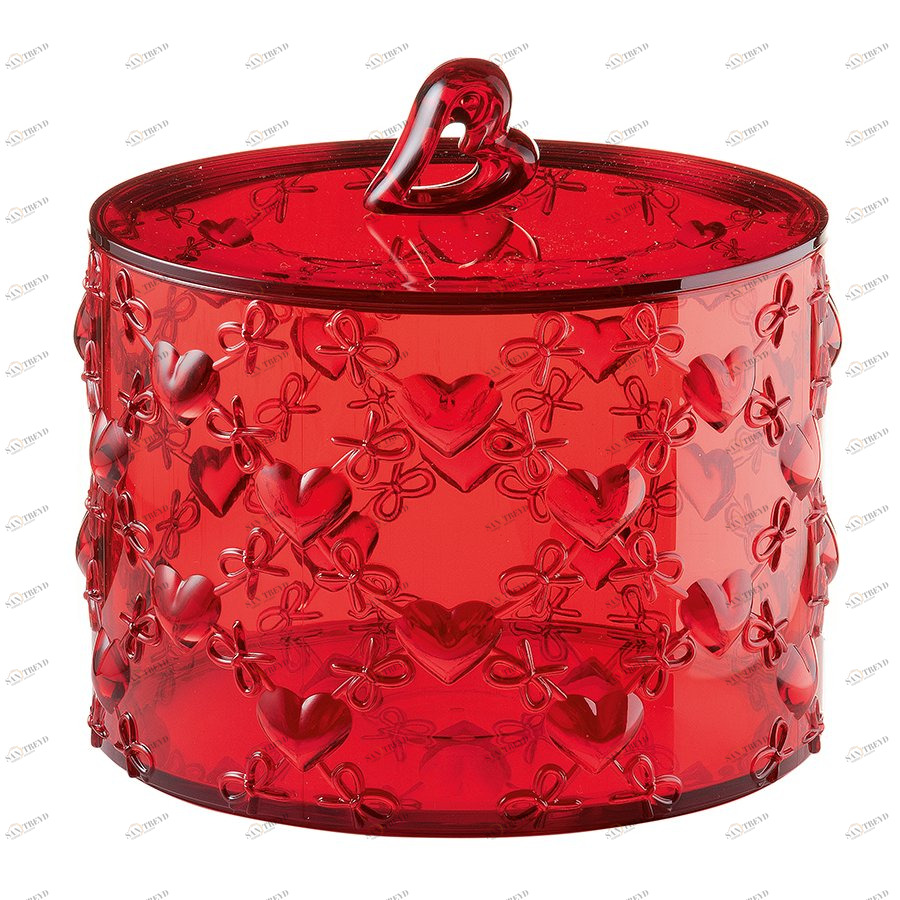 Банка с крышкой 14 cм красная Love GUZZINI  00-3870253 Красный 