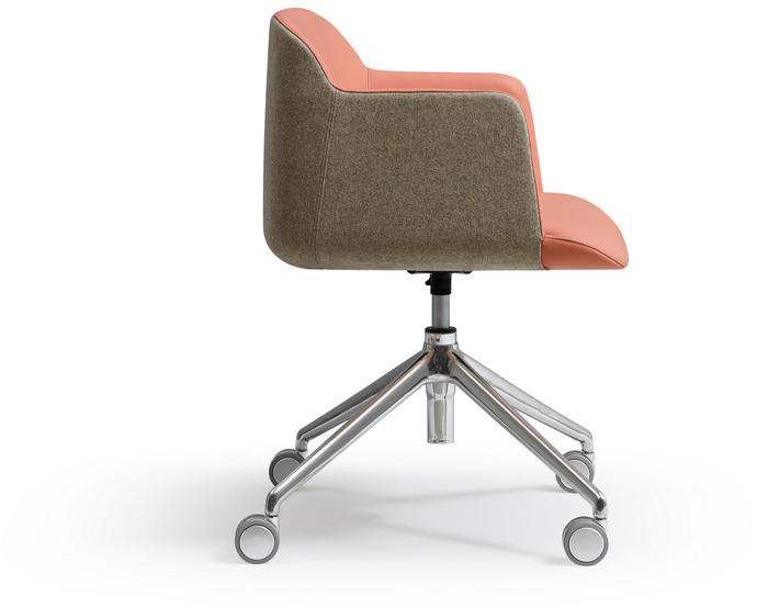 Quinti Sedute Вращающееся офисное кресло из ткани на колесиках Deep sun-id-1429144 - Вид №2