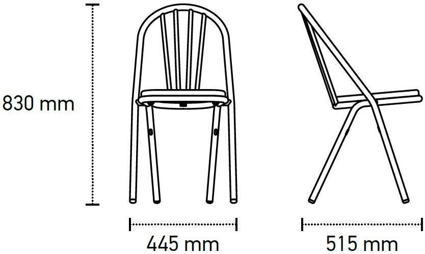 DCW éditions Штабелируемый стул из алюминия La chaise surpil sun-id-1468827 - Вид №6