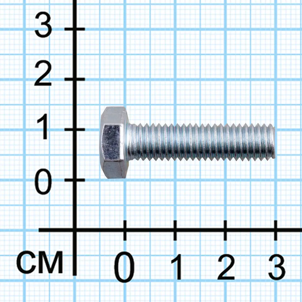 Болт DIN 933 10x30 мм оцинкованный 1 кг Santreyd STLM-2163620 - Вид №2