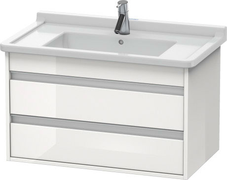 KT664404949 Ketho Тумбочка подвесная Графит матовый, декор Duravit - Вид №2