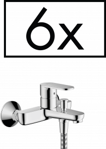 71447000 Vernis Blend Смеситель для ванны, однорычажный, для проектов внешнего монтажа, упаковка (6 шт.) Hansgrohe