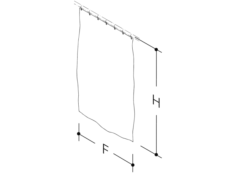 801.34.V0338 Active+ занавеска для душа/кабины HEWI Serie 477/801  - Вид №2