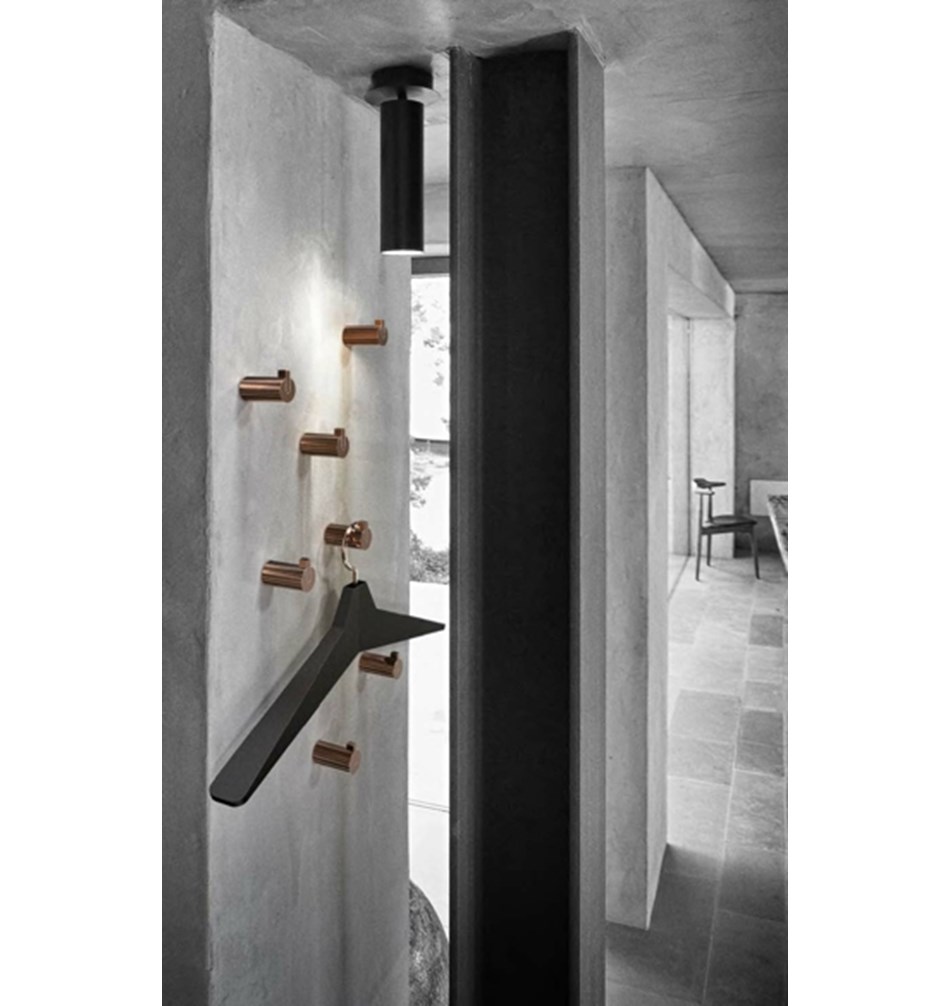 FROST Вешалка 4 » чёрная / медь Резина / нержавеющая сталь Черный / медь U3013-C  - Вид №3