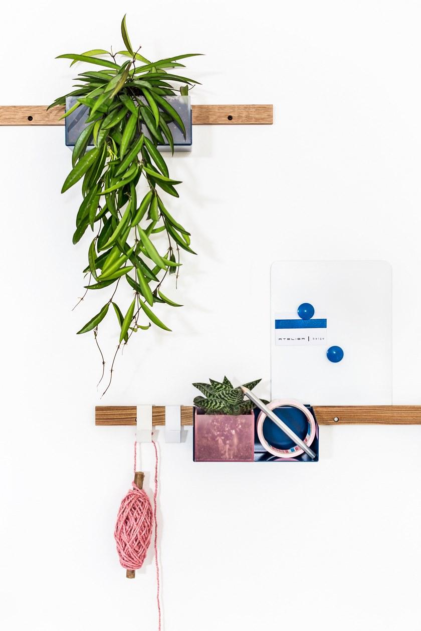 Atelier Belge Деревянная полка с металлическими контейнерами sun-id-1443567 - Вид №9