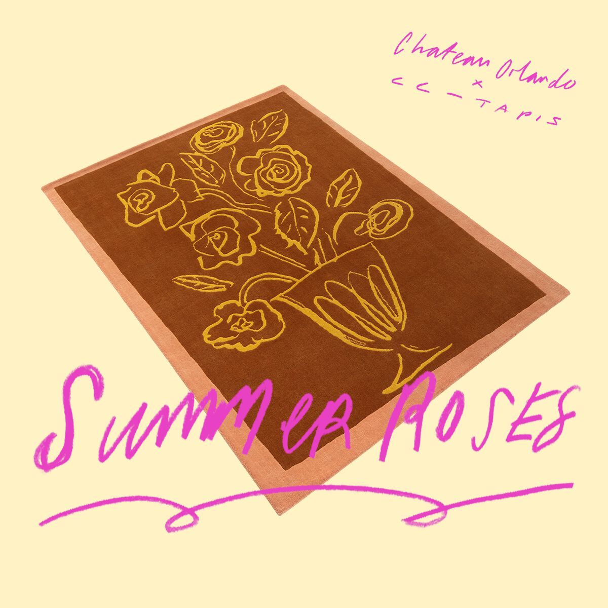 Шерстяной цветочный ковер ручной работы cc-tapis Chateau Orlando ARCH-00145984 - Вид №4