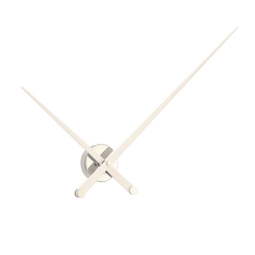 095672 Настенные часы L хром-белый Nomon Axioma 