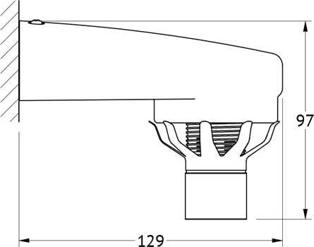 UN-23 C Светильник без плафона 40 W FBS Universal - Вид №1