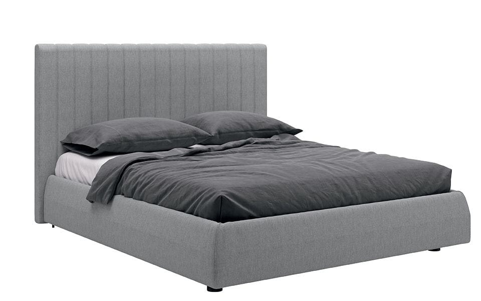 Двуспальная кровать из ткани с мягким изголовьем Febal Casa SOFTCASE ARCH-00143600 - Вид №1