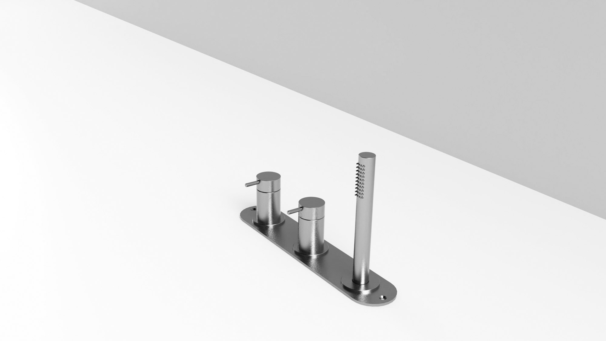 Rexa Design Настенная группа ванн с пластиной и переключателем на 2 стороны REXA-ST209 