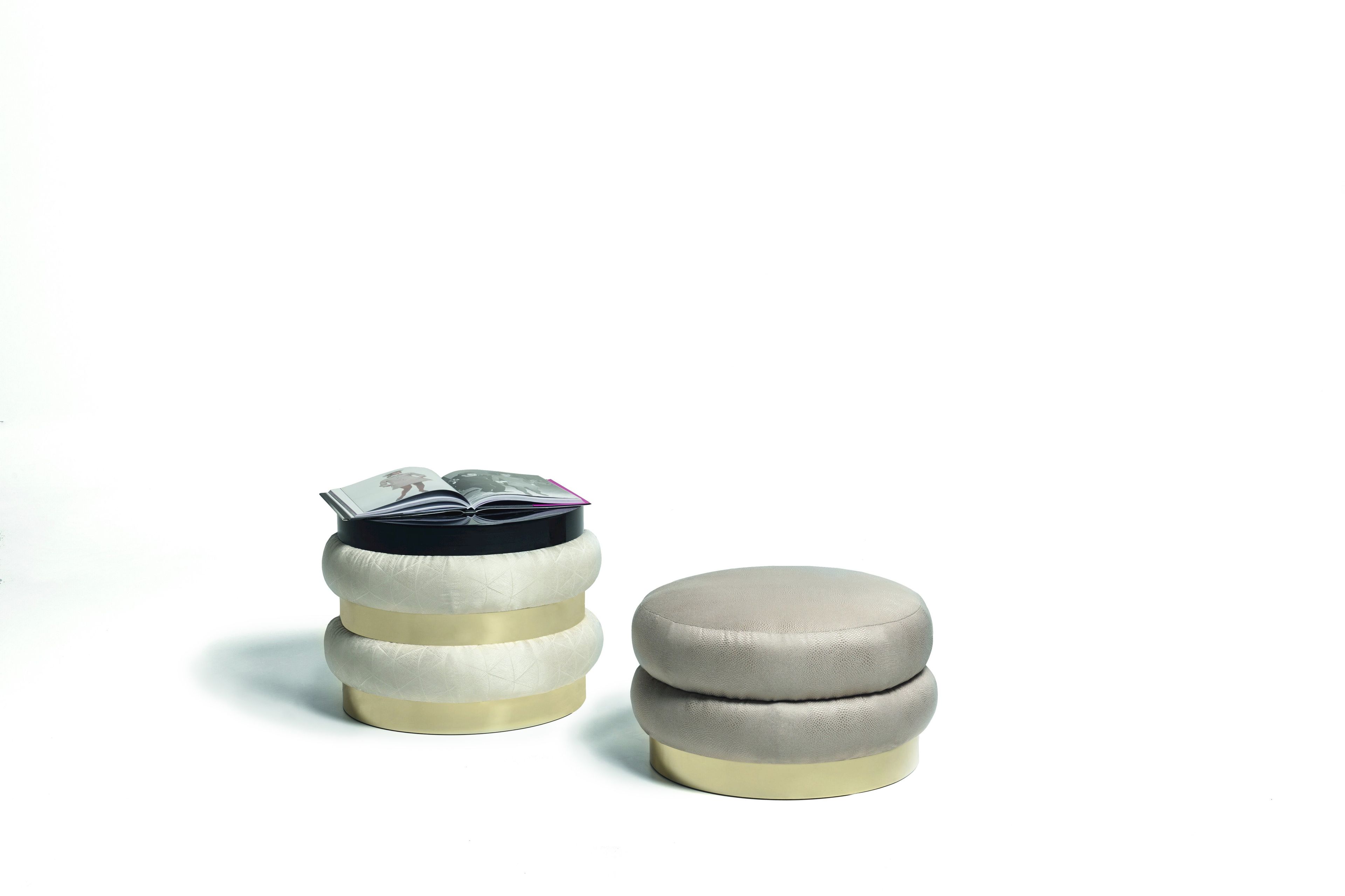 Деревянный круглый низкий журнальный столик Vibieffe 9235 Chignon ARCH-00002890 - Вид №3