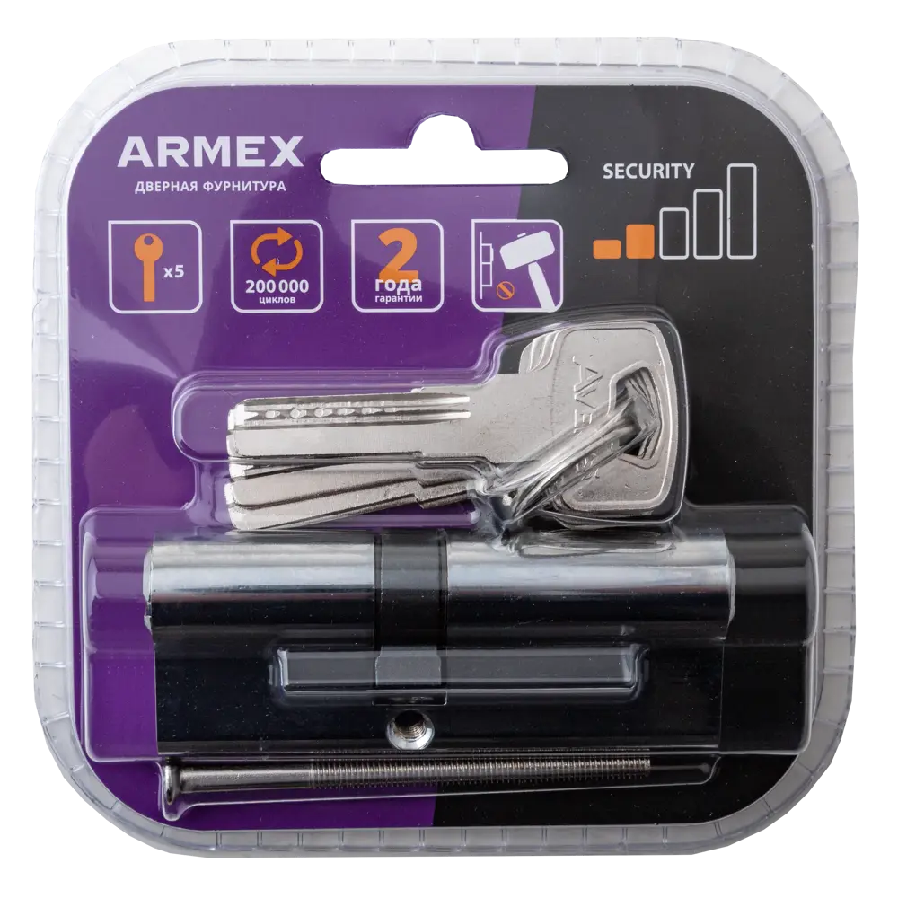 Цилиндровый механизм Armex Smart LM-80 с защитой от выбивания 89402037 STLM-1578967 - Вид №2