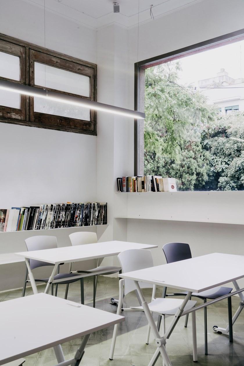 ENEA Стол из меламина прямоугольной формы на колесиках Folio sun-id-1434189 - Вид №4