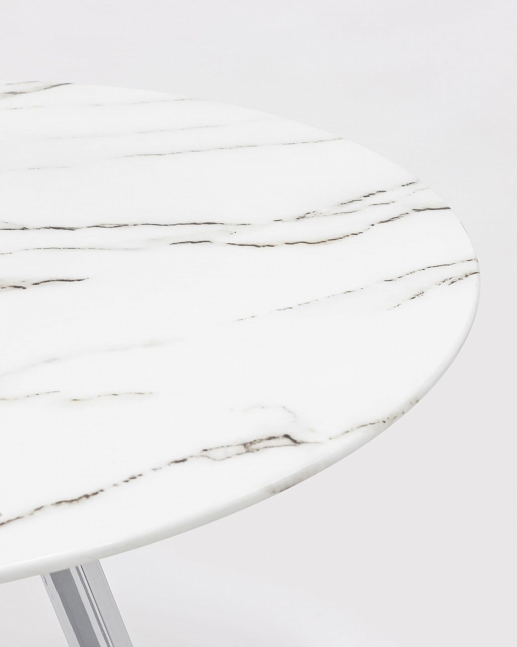 Обеденный стол круглый диаметр 100 см белый "Хьюстон" STOOL GROUP  00-3946099 Белый  - Вид №4