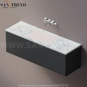 AELLM0CC11416YP Подвесная раковина настенная прямоугольная Agape Ell белая