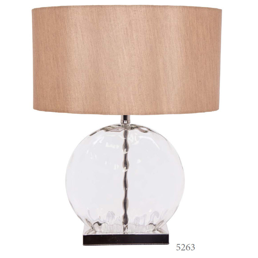 Настольная лампа Aletia 5263 PUSHA ВАЗА 061771 Бежевый;прозрачный  - Вид №1