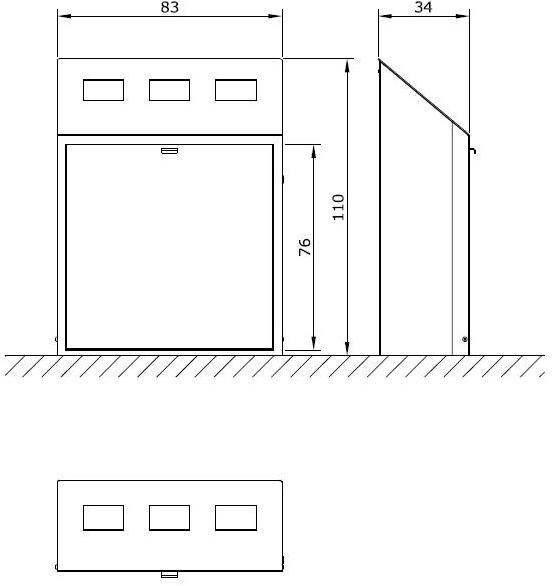 Euroform W Урна металлическая с пепельницей для раздельного сбора мусора  2085  - Вид №3