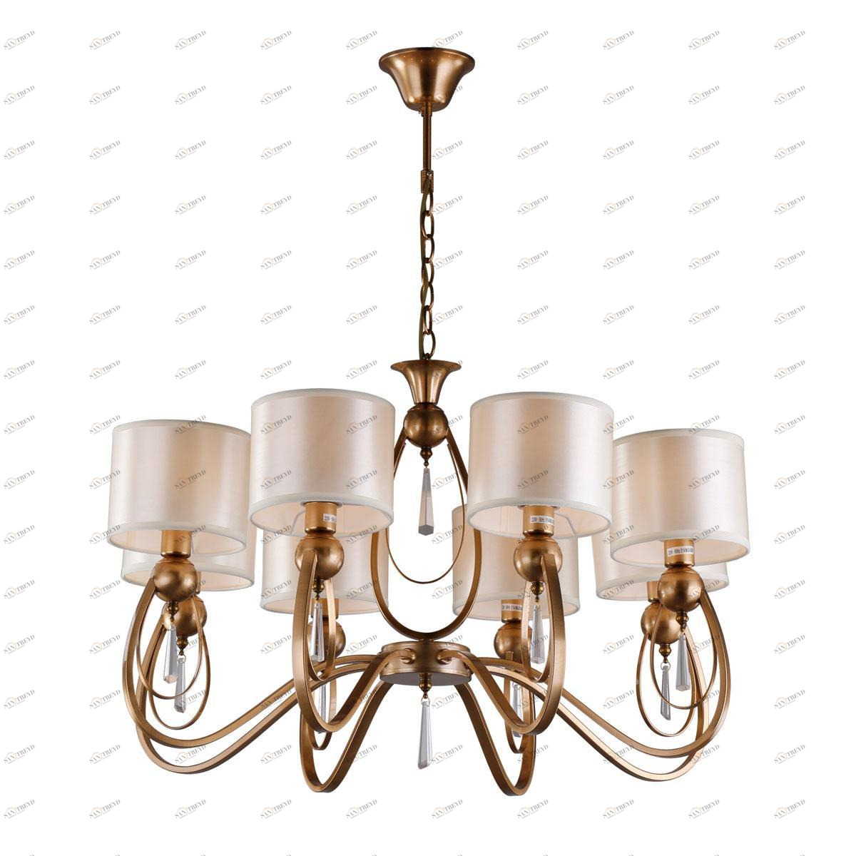 Подвесная люстра Omnilux Mellitto OML-63813-08 OMNILUX ДИЗАЙНЕРСКИЕ, MELLITTO 279741 Белый 