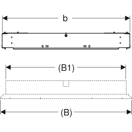 GEBERIT 461.451.00.1 Монтажная коробка Geberit GIS для зеркального шкафа Geberit ONE  - Вид №2