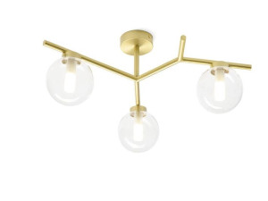 Светодиодный потолочный светильник из боросиликатного стекла и металла