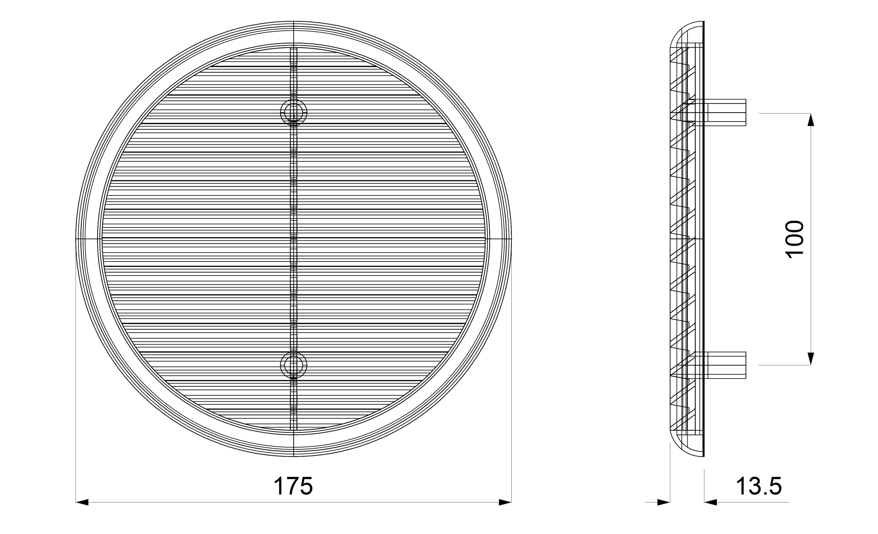 Универсальная круглая решетка First Corporation вентиляция ARCH-00127376 - Вид №5