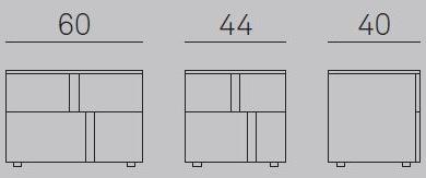 Gruppo Tomasella Тумбочка прикроватная лакированная прямоугольная с ящиками Athena sun-id-1432225 - Вид №8
