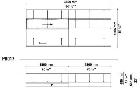 B&B Italia Комод с распашными дверцами Pab sun-id-1362914 - Вид №7
