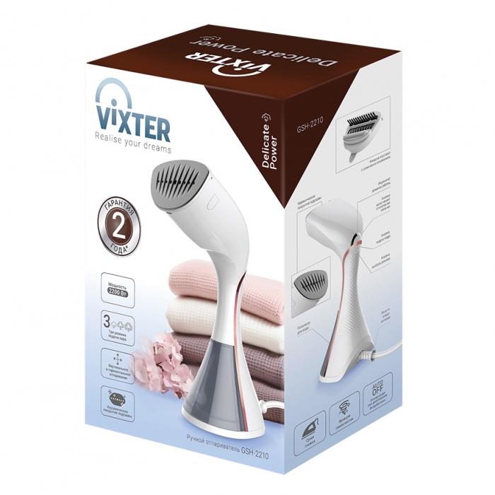 9204070 Отпариватель VIXTER GSH-2210 белый STDN-0000599 - Вид №3