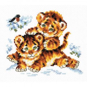 018-87 Безмятежное детство Набор для вышивания Чудесная Игла 14 х 12 см Чудесная игла