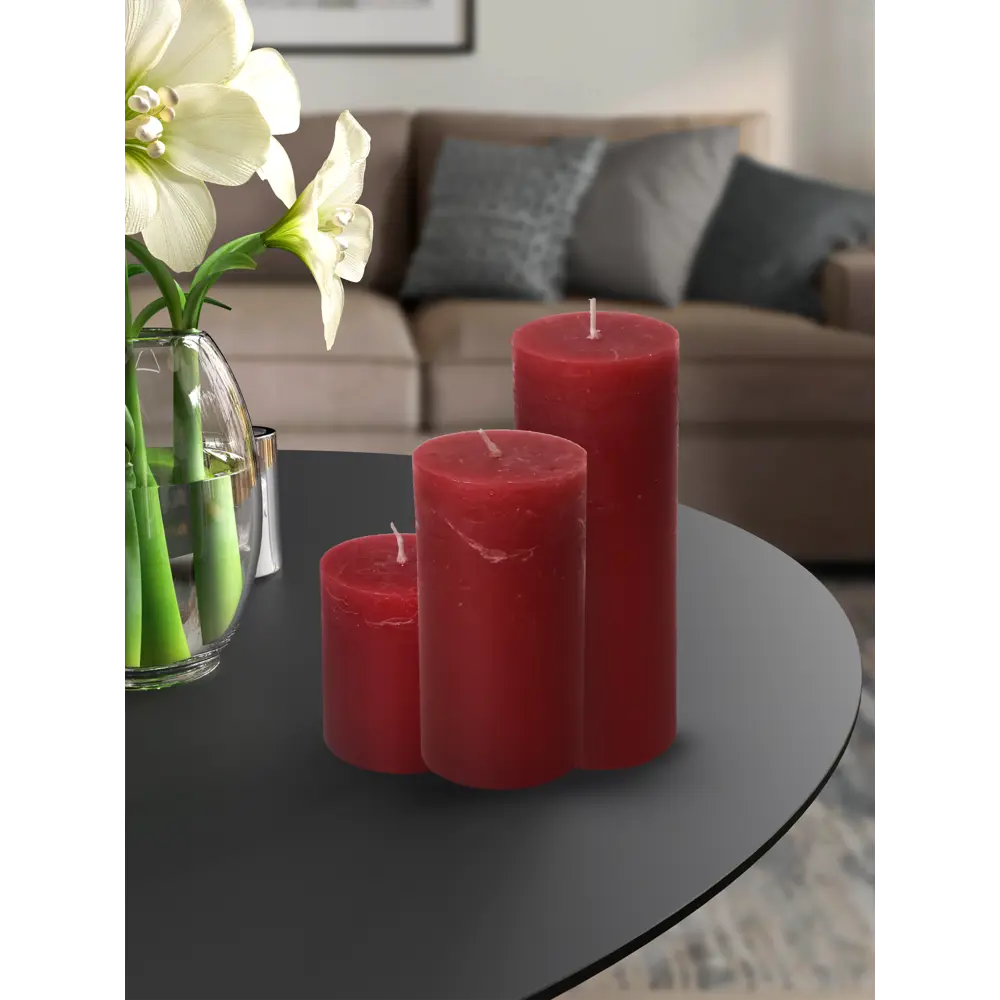 Santreyd Свеча-столбик «Рустик» — атмосферный декор для уютного интерьера 82927612 STLM-0038006 - Вид №4