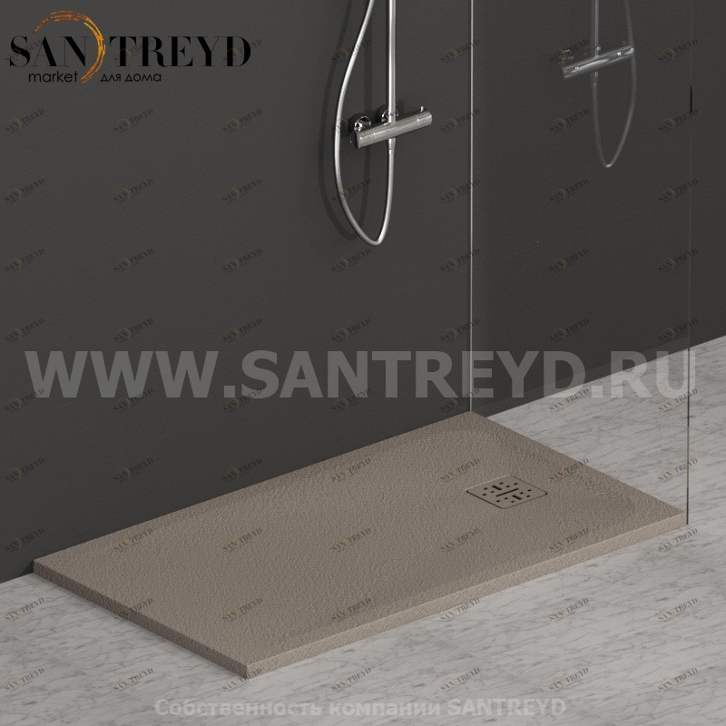 DP12070505 Душевой поддон 120х70 см цвет Кашемир Globo DOCCIAPIETRA Италия Ceramica Globo