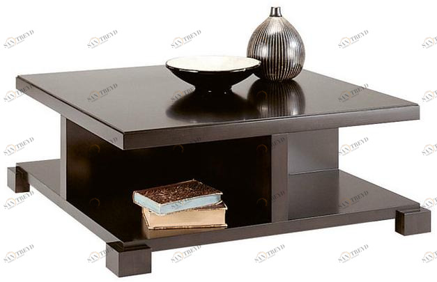 SELVA Низкий квадратный деревянный журнальный столик  3716 