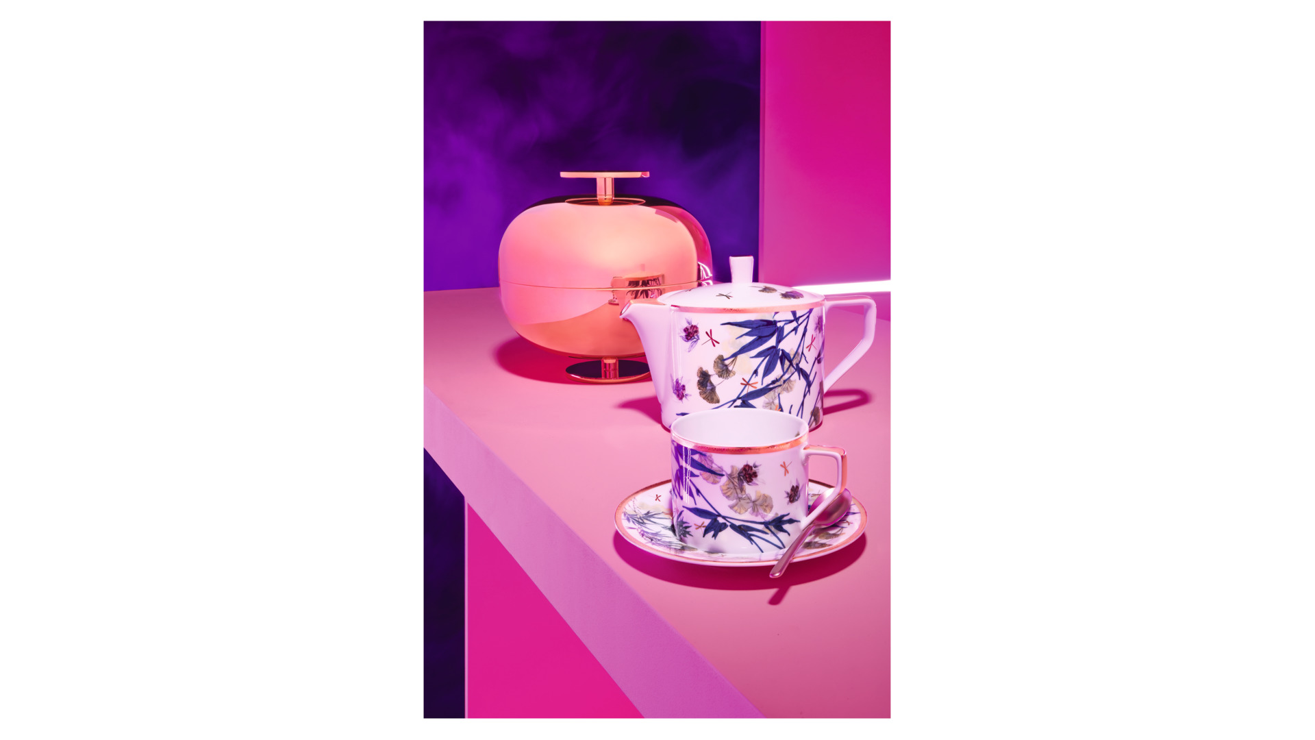 10654600 Rosenthal Чашка чайная с блюдцем Rosenthal Турандот 320мл, фарфор, белый, золотой кант Фарфор  - Вид №1