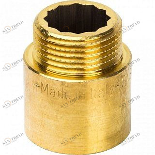 Удлинитель ВН 3/4"х25 мм латунь STOUT SFT0001003425