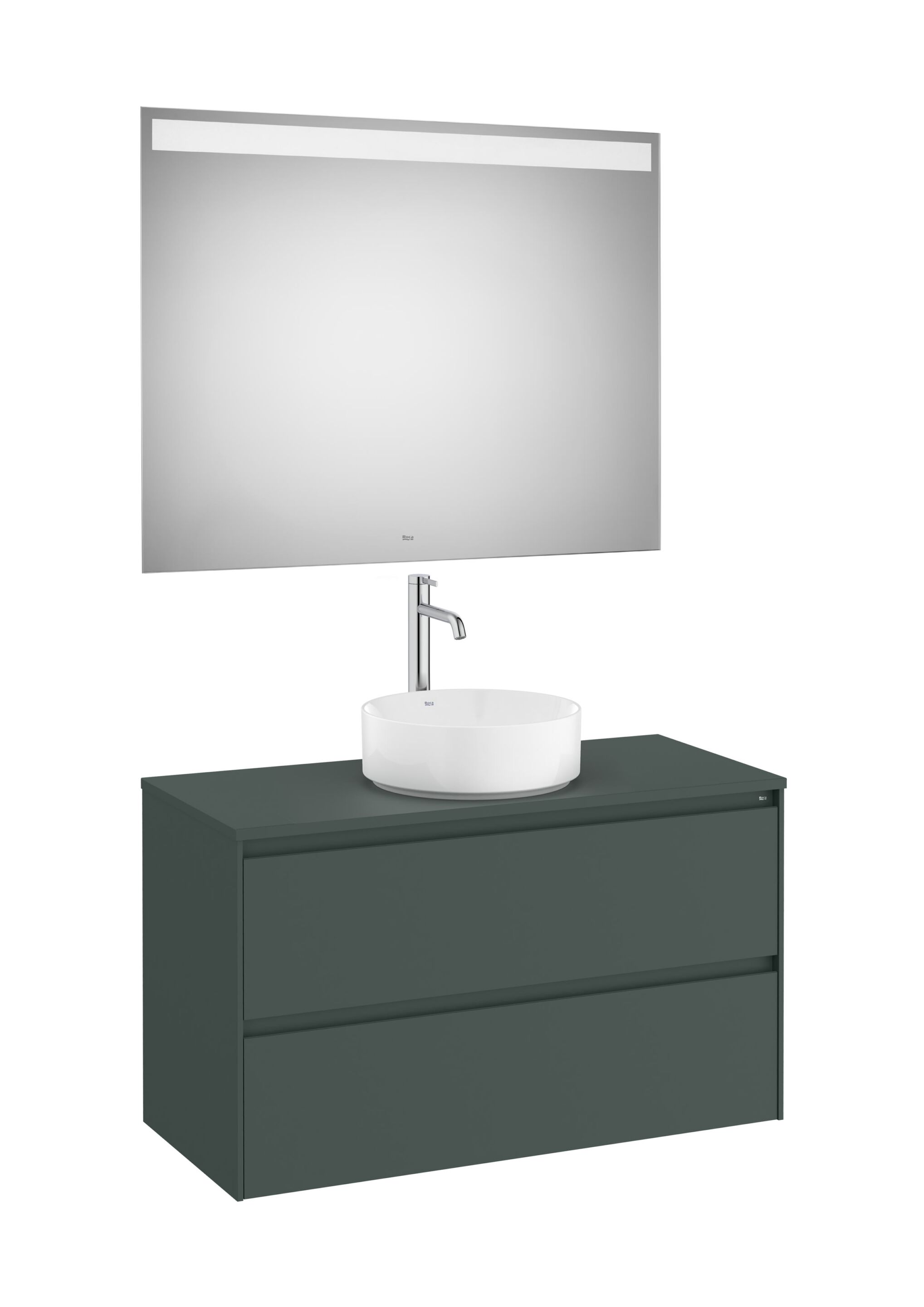 Деревянный одиночный умывальник с зеркалом Roca Ona ARCH-00036665 - Вид №24