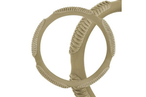 16124055 Оплетка Sponge ribby 5 подушечек, L, бежевая, замша S01101024 SKYWAY